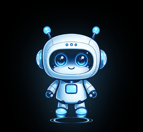 BEBO the PET, an animated AI desktop robot for Windows, blinking its eyes